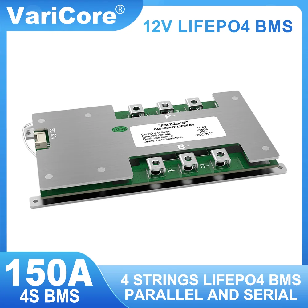 

VariCore 4S BMS 12V 150A LifePo4 Car Start Power Balance Car Start Lithium Battery Protection Board