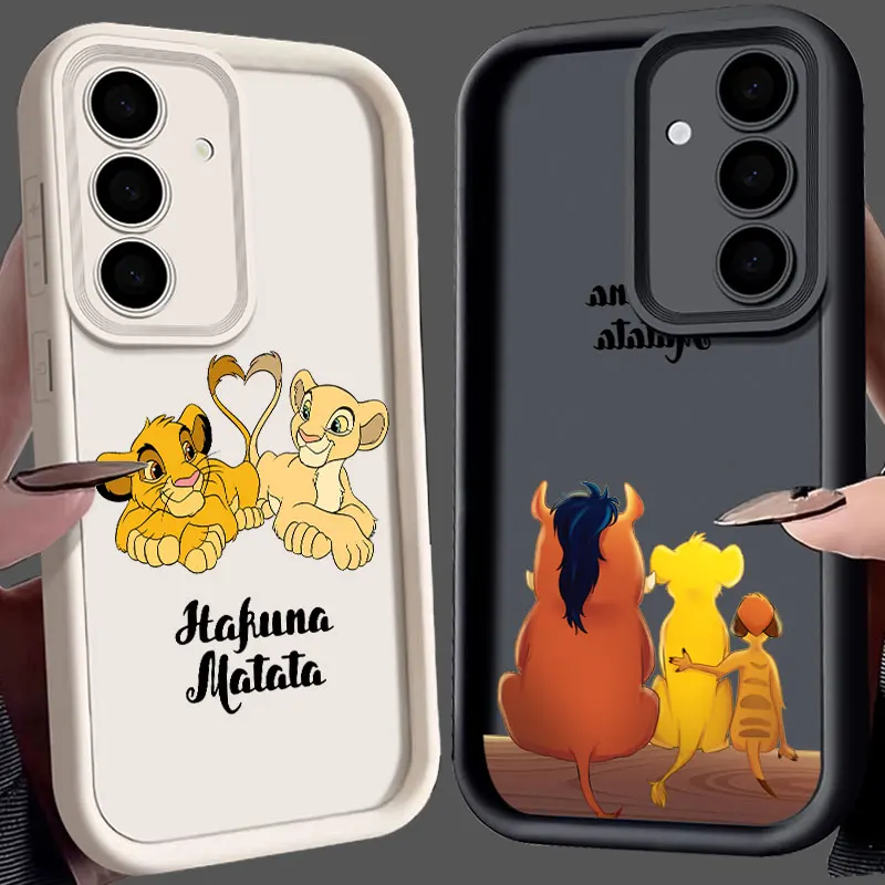 

Disney The Lion King HAKUNA MATATA S25Ultra Phone Case For Samsung Galaxy S25 S24 S23 Ultra 5G S22 S20 Plus S21 FE S24FE Fundas