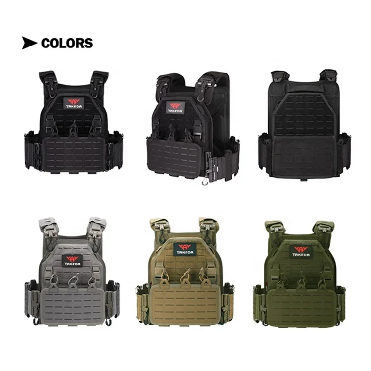 YAKEDA Light Weight Quick Release Combat Plate Carrier 1000D Nylon Molle Chaleco Tactico Tactical Vest