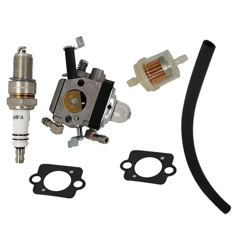 Carburetor Kit For Wacker BS50-2 BS50-2i Lawn Mower Engine Replacement Parts Oil Hose Gasket Spark Plug Oil Filter Carburetors