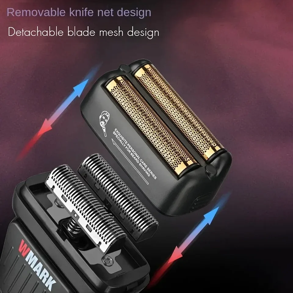 WMARK メンズ電気シェーバー 9000RPM ヒゲトリミングカミソリ プロ用