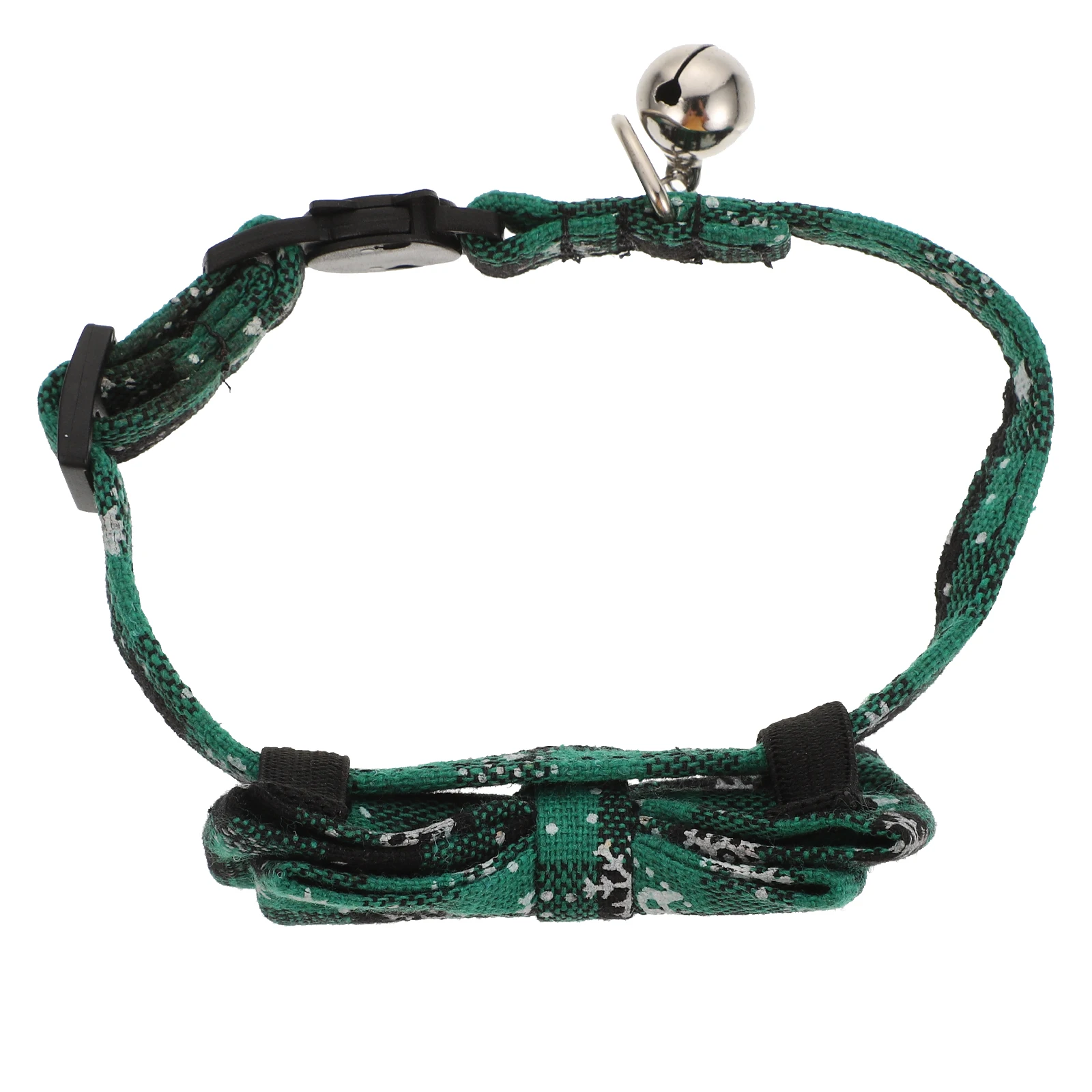 

Christmas Cat Collars Green Detachable Bowknot Adjustable Neck Belts Lightweight Cotton Polyester Pet Supplies Christmas Party