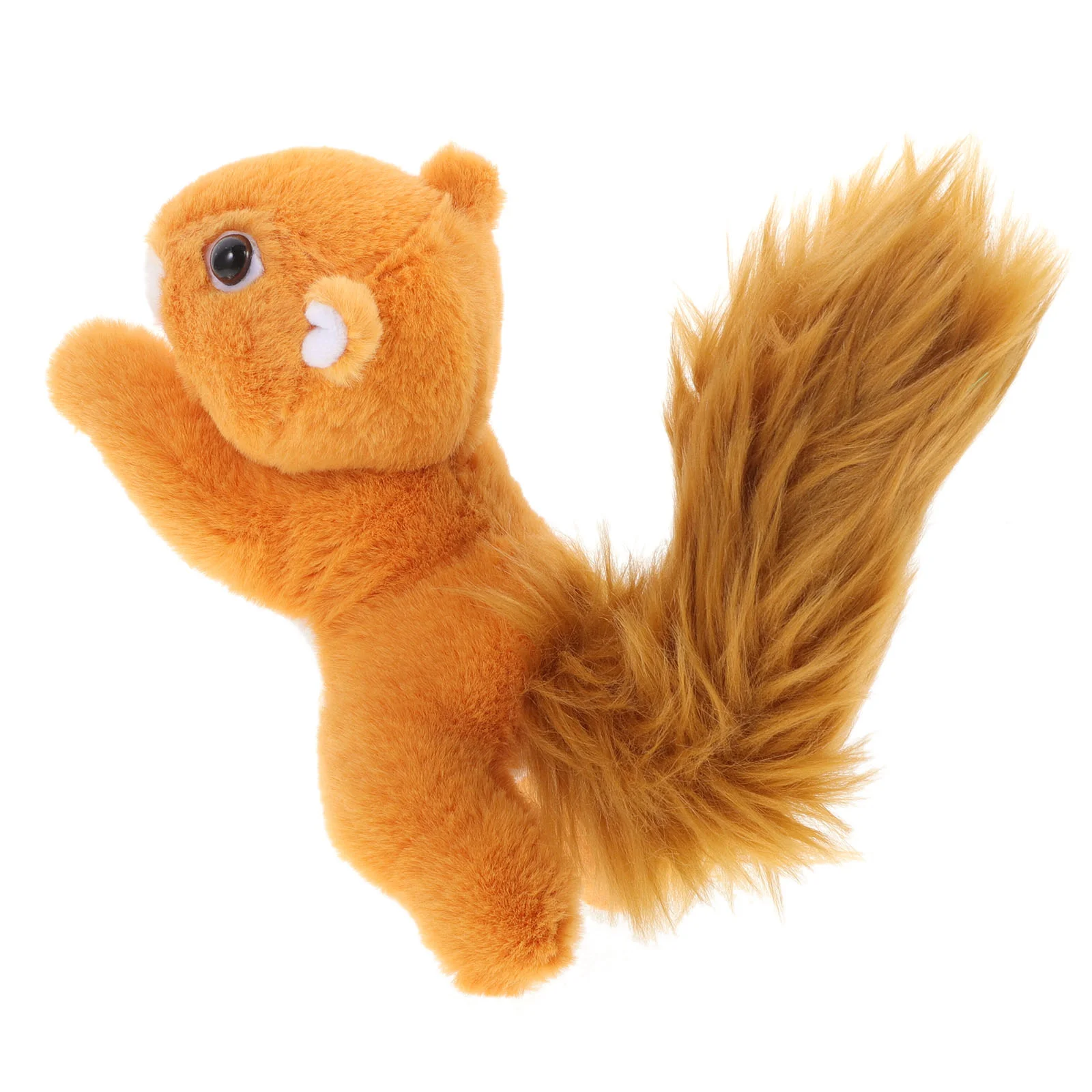 

Shoulder Plush Squirrel Figurine Vivid Toys Statue Adorable Pp Cotton Tabletop Animals