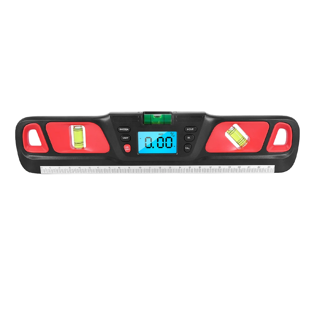 

Backlit Level Ruler High Precision Portable Balance Tool ABS Electronic Spirit Level Gauge Gradient Number Horizontal