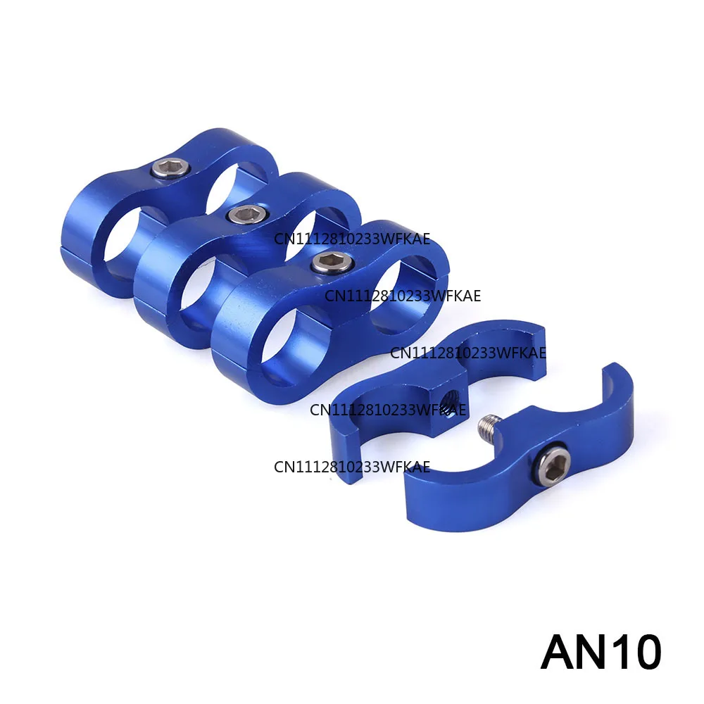 1Pcs Aluminum Double Head AN4 11/AN6 14/AN8 16/AN10 20mm Braided Hose Separator Clip Cable Fixture RS-HR013
