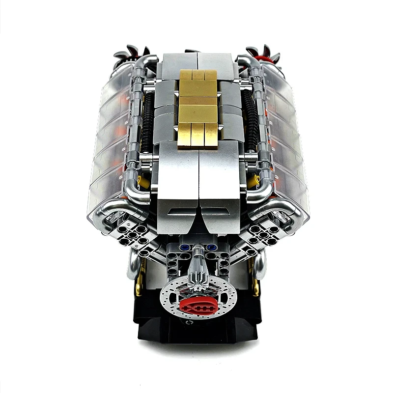 MOC 3053 Technische V8 Automobil Mechanische Motor Baustein Motor Drive Ziegel Montage 3D Spielzeug Weihnachten Geschenk Für Junge Kinder