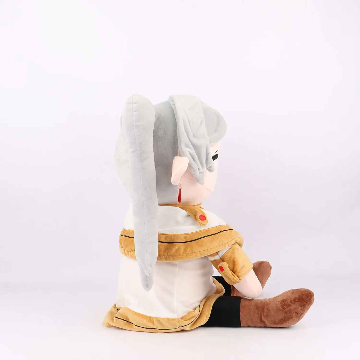 ตุ๊กตาผ้าฟรีเรนขนาด75ซม. สำหรับนักมายากลงานศพการ์ตูนอะนิเมะน่ารักผ้ากำมะหยี่นุ่มนุ่มตุ๊กตาของขวัญงานฝีมือ