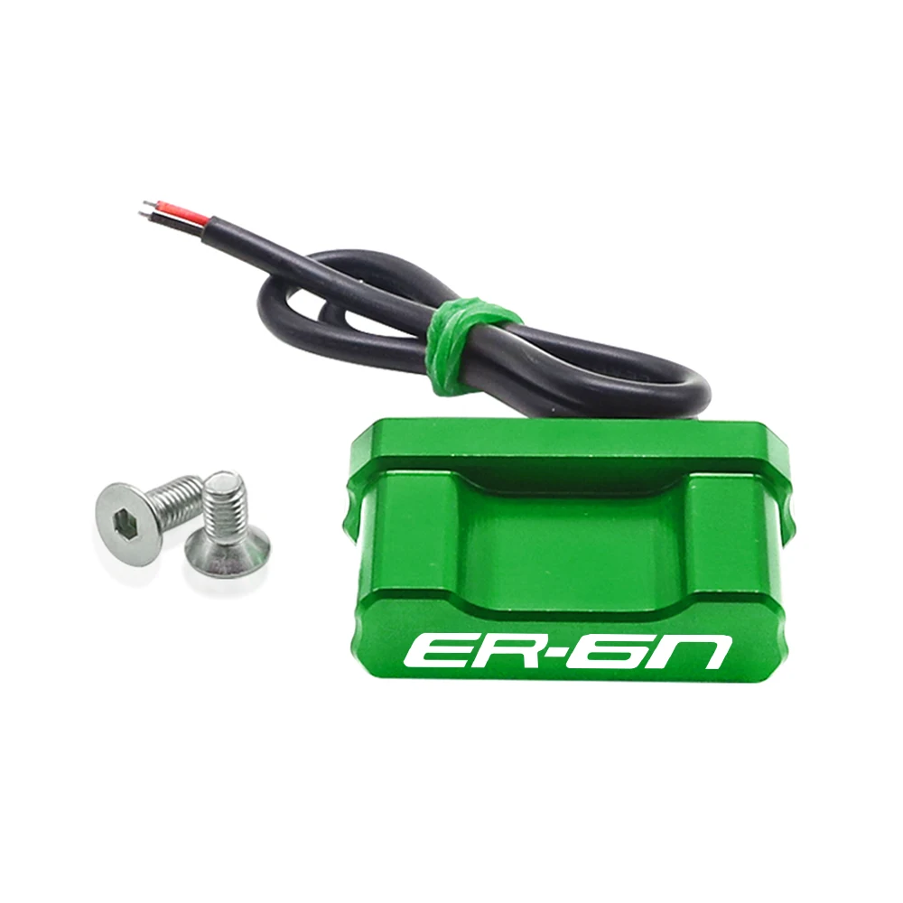 For Kawasaki ER6N ER-6N 2012-2021 2022 2023 2024 ER-6n License Plate Holder Number Plate Frame LED Light Bracket Turn Signal