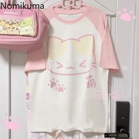 Oversized Tshirts Women Clothing Anime Print Summer Japanese Tees Y2k Tops Cotton Cute Tees Casual Fashion Camisetas Ropa Mujer