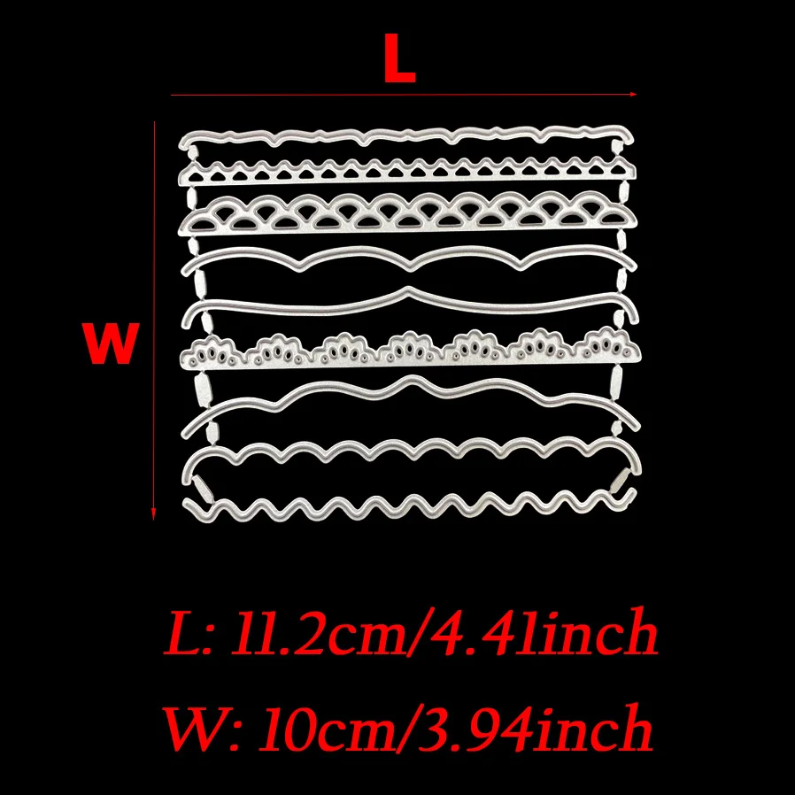 Flower Wave Metal Cutting Dies Stencils for Diy Scrapbooking Photo Album Decoration