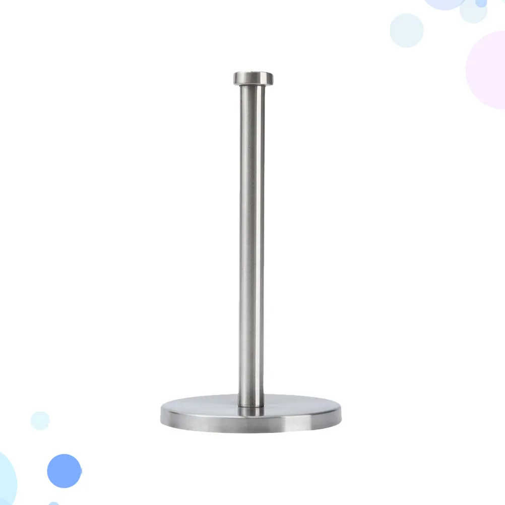 Stainless Steel Upright Paper Towel Holder for Kitchen & Bathroom – Rust-Resistant, Stable Base Countertop Tissue Rack
