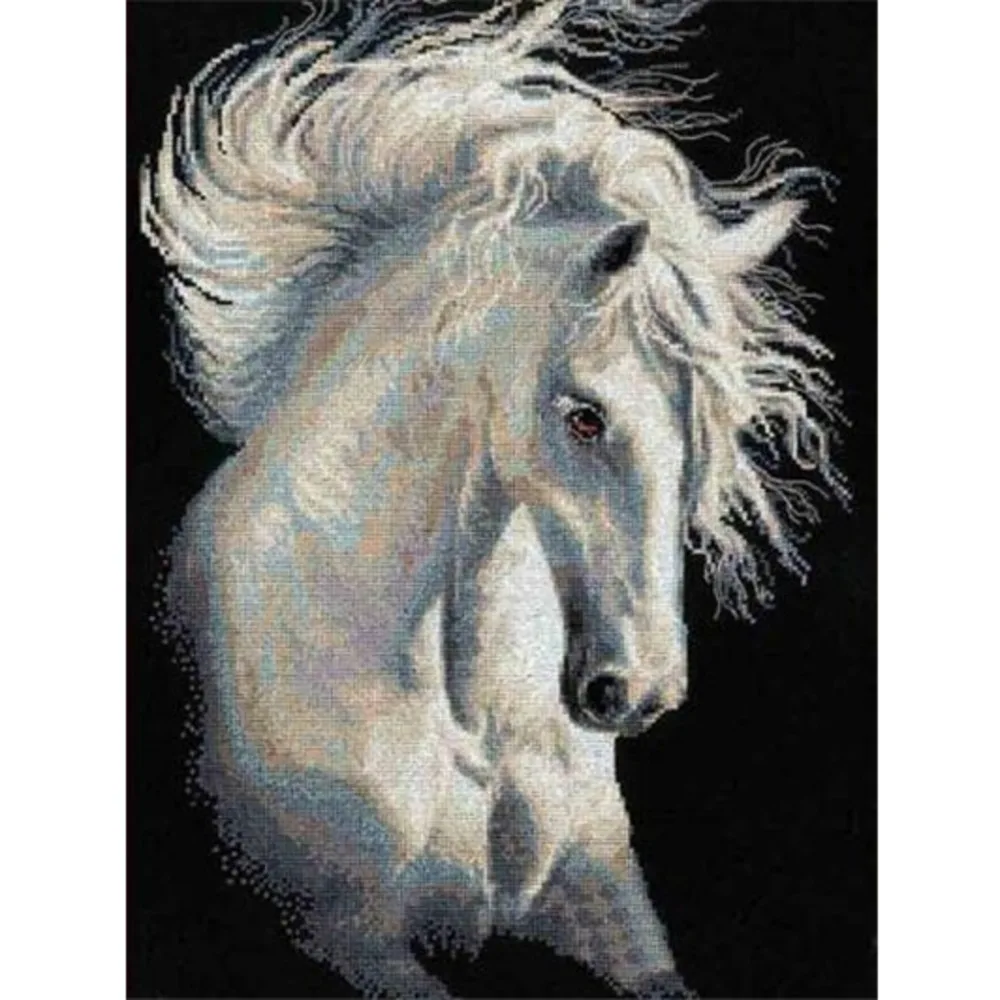 Animal Horse DIY 11CT Embroidery Cross Stitch Kits Needlework Craft Set Printed Canvas Cotton Thread Home Decoration For Room