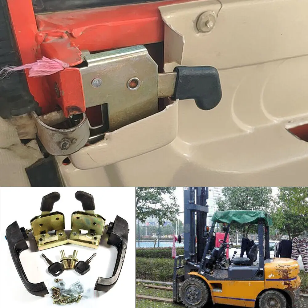 Universal Tractor And Heavy Equipment Locking Door Handle Loader Door Lock Electric Tricycle Loader Door Door Lock Set