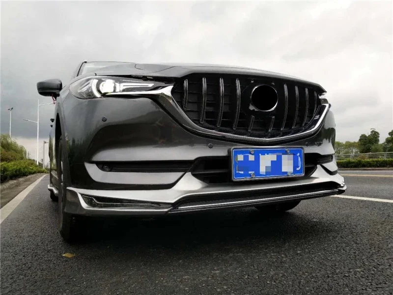 AUTO przednia siatka zewnętrzna maska wykończenia obejmuje przedni zderzak ABS zmodyfikowany GRILL GRILLE pasuje do MAZDA CX-5 CX5 AUTO GRILLE 2017