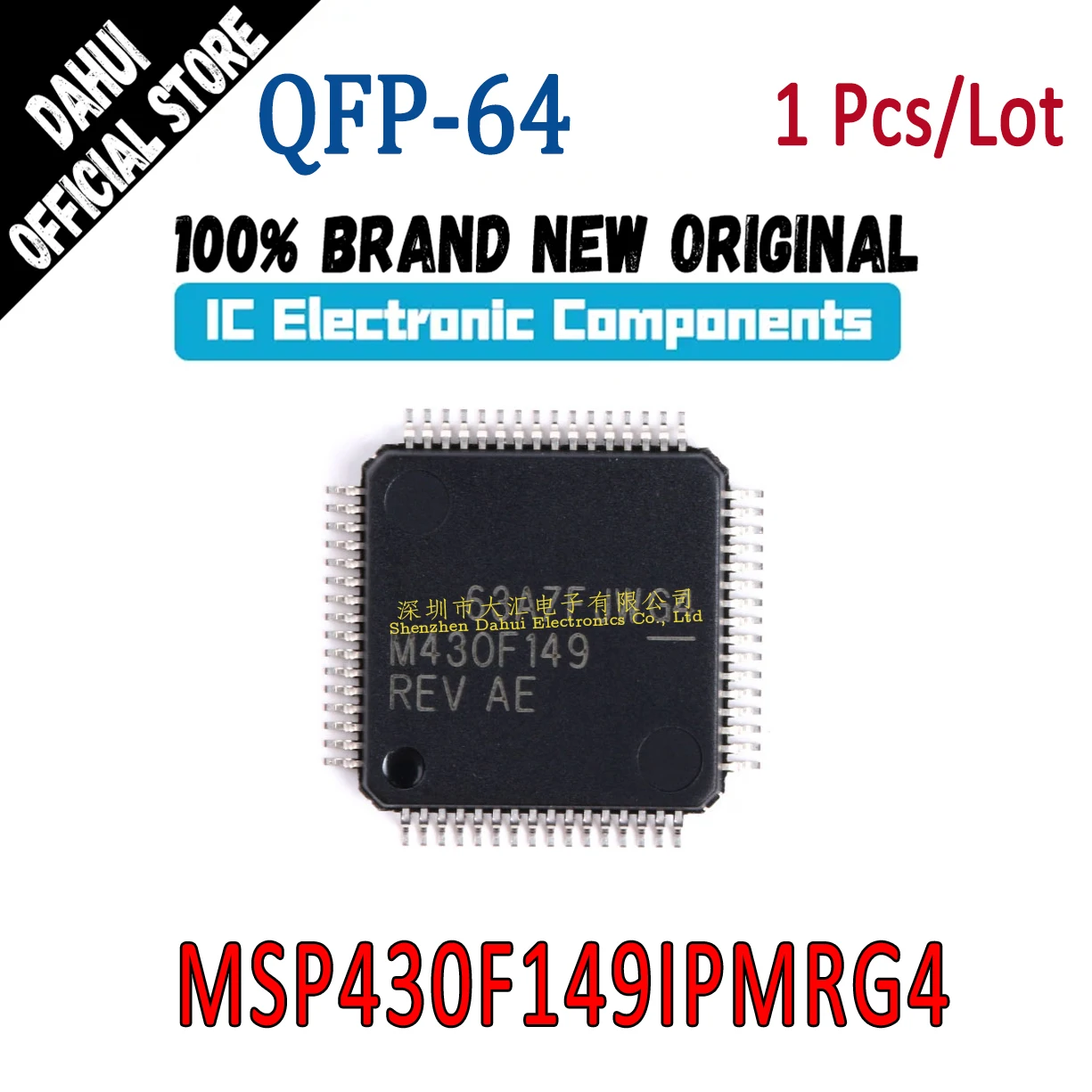 

MSP430F149IPMRG4 M430F149 REV E QFP-64 Microcontroller chip IC new original