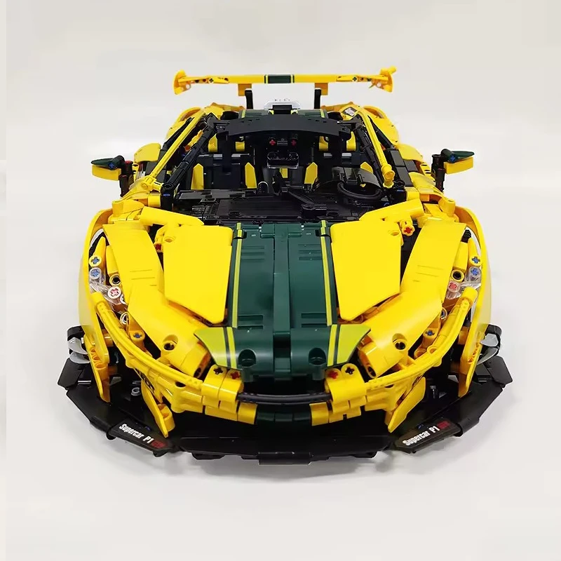 الكلاسيكية JIESTAR 91101 سوبر سباق P1 نموذج مركبة بنة 1:8 تجميع الطوب التقنية الاطفال لتقوم بها بنفسك لعبة هدايا عيد الميلاد الصبي