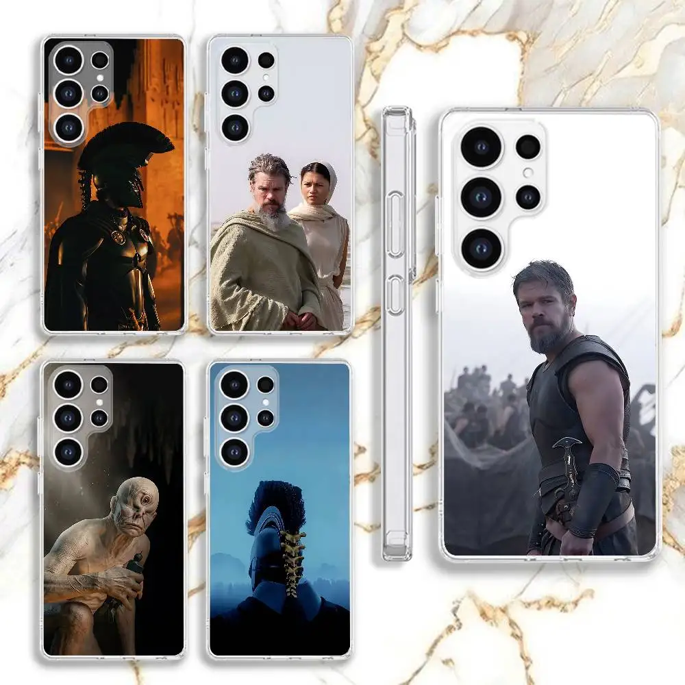 M-Matt D-Damon The O-Odyssey Phone Case For Samsung Galaxy S24 S22 S25 S23 S21 S10 S9 Ultra Plus 5G Clear Cover
