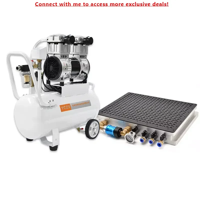 

CNC Vacuum Chuck Pneumatic Fixture With Vacuum Pump Set Milling Machine Machining Center