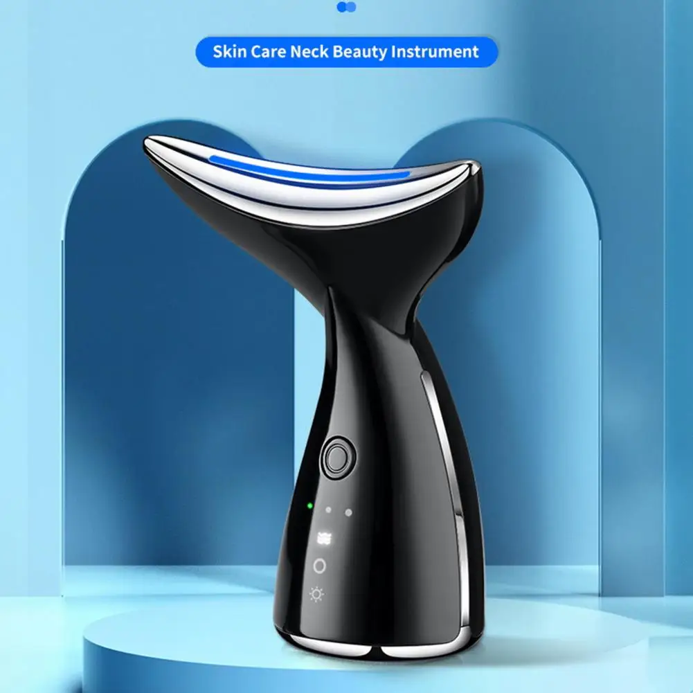 Neck Lines Instrument Micro-current Neck Beauty Device USB Charging Anti-Aging Ultrasonic Vibration Neck Wrinkle Removal Machine