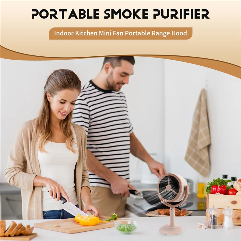 

YWDZ-Portable Smoke Purifier, Portable Smoke Filter For Smoking Indoors, Indoor Kitchen Mini Fan Portable Range Hood