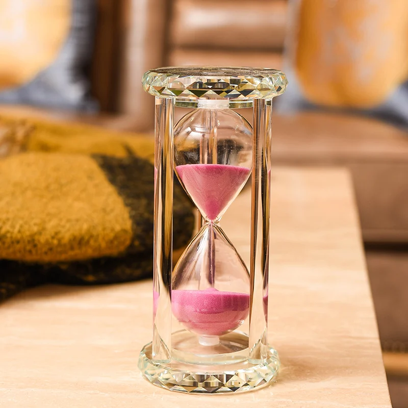 30 Minutes Fashion Glass Sandglass Sand Clo Timers 4 Colors Clear Glass Frame Creative Gifts Modern Home Decorations Ornaments