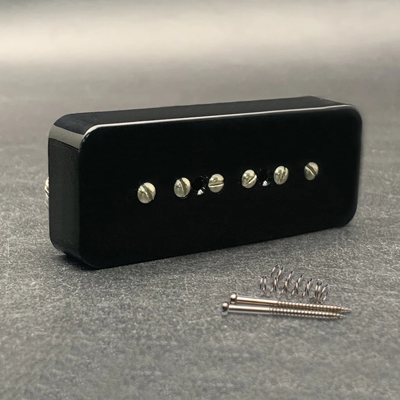 Vintage Alnico 5 Soapbar P90 Gitarren Pickup Hals oder Bridge Pickup Gitarren zubehör Silber/Schwarz/Weiß/Creme wählen