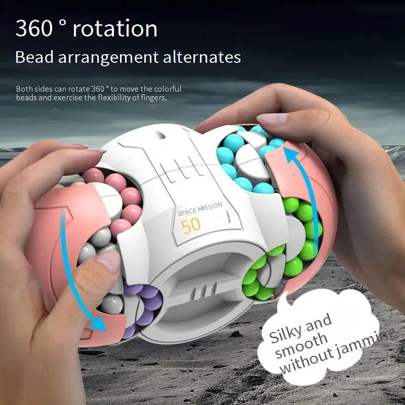 lo stesso cubo magico spaziale a otto lati fagioli giocattolo puzzle di intelligenza per bambini con decompressione tridimensionale 3d