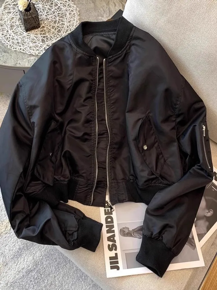 Bla ort البيسبول Jaet المرأة عارضة Sle عمال سترة واقية معطف ربيع الخريف جديد وصول تخفيف Faion فضفاضة تناسب