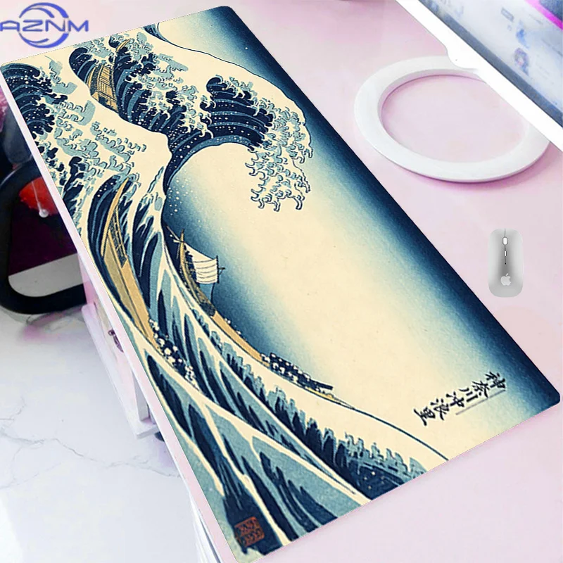 Sakura Mouse pad Office Computer Desk Mat Gamer keyboard pad Large Gaming accessories Designed specifically Giant Wave Mousepad