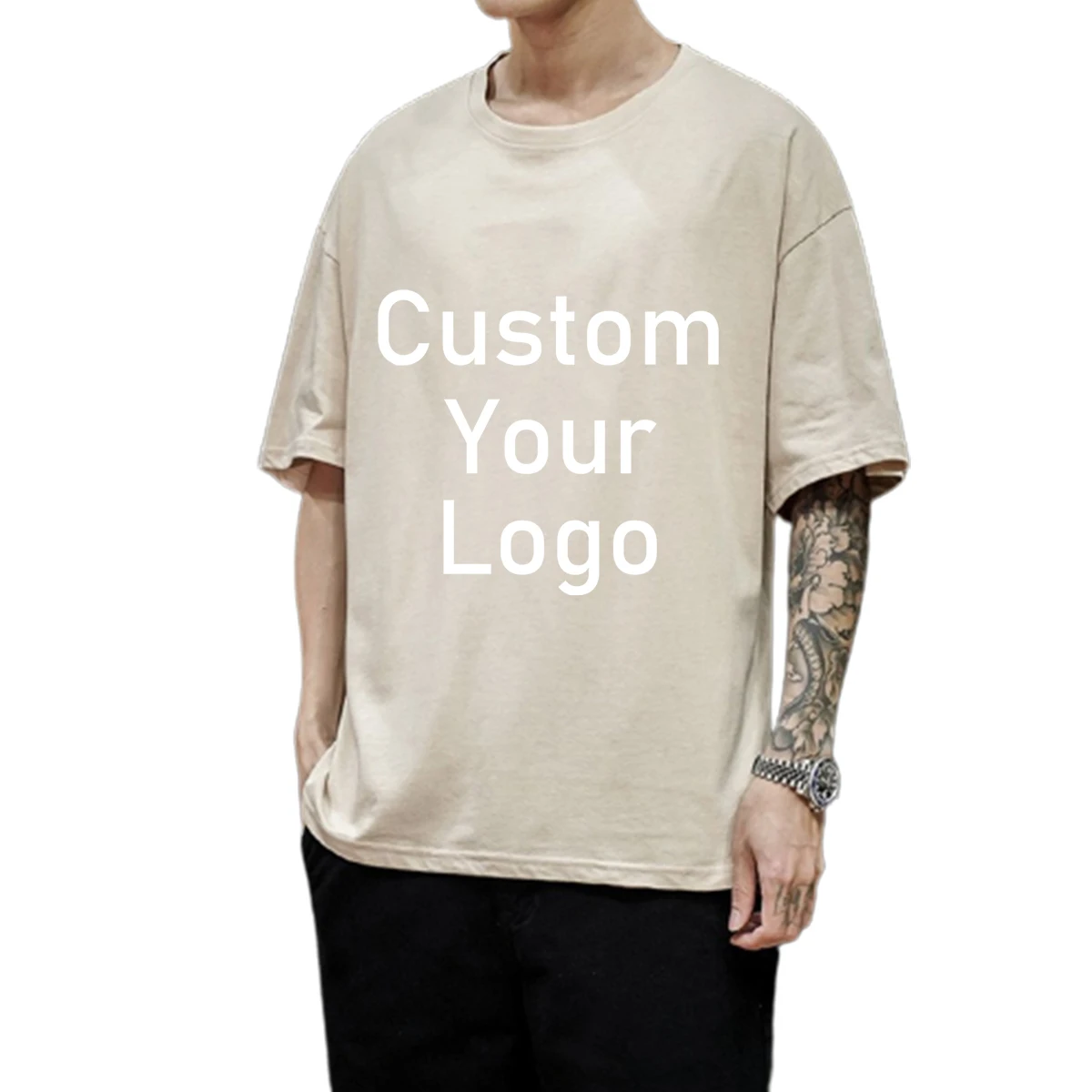 Custom Oversize T shirts Make Your Design Logo Pictures or Texts Men Women Printed Original Design Special Gifts for Friends