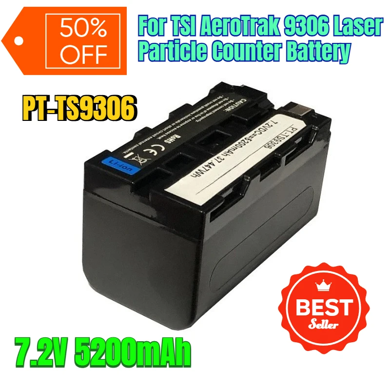 

7.2V 5200mAh PT-TS9306 for TSI AeroTrak 9306 Laser Particle Counter Battery