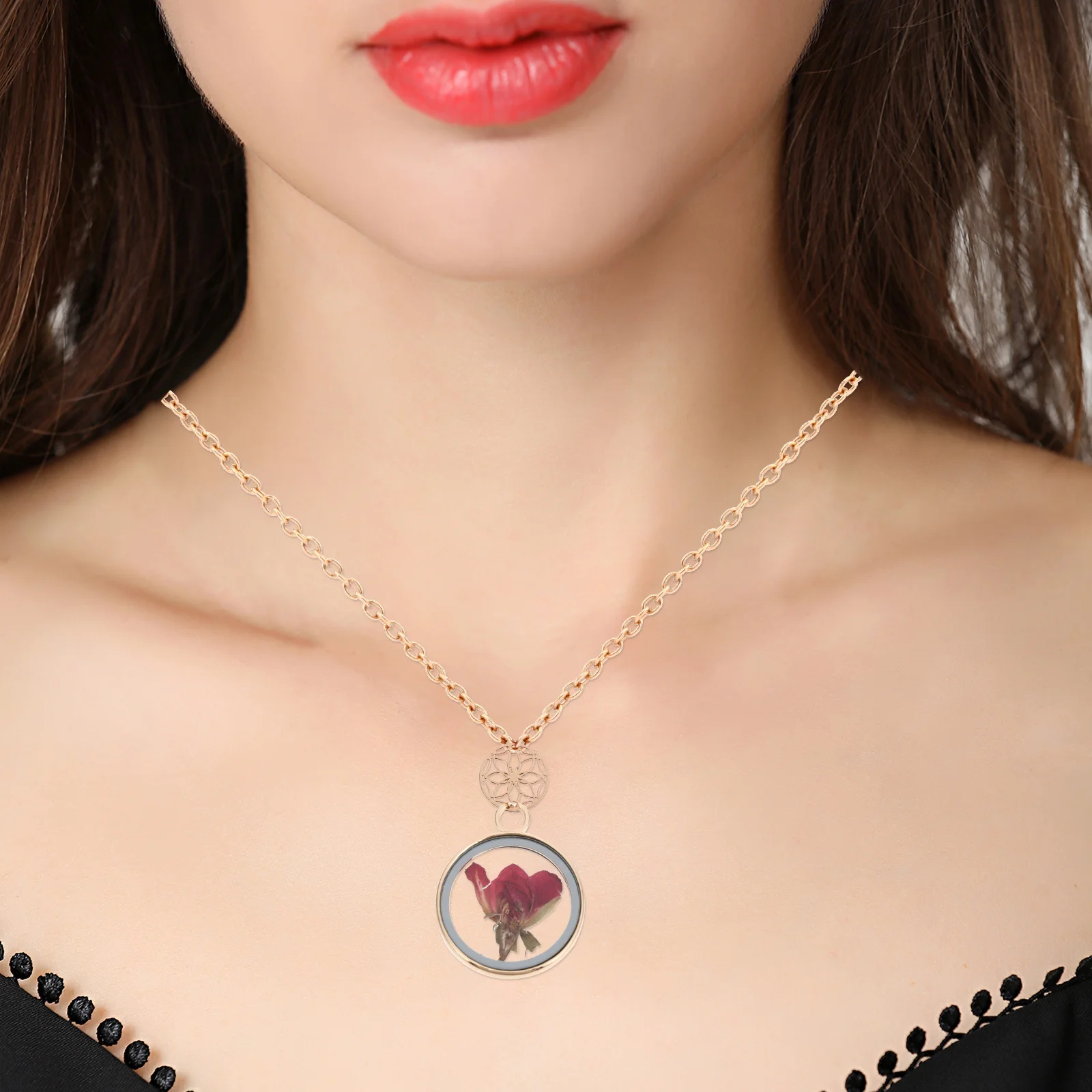 

200pcs Copper Charm Pendants Flower Design Diy Jewelry Making Supplies For Necklace Bracelet Earrings Craft Accessories