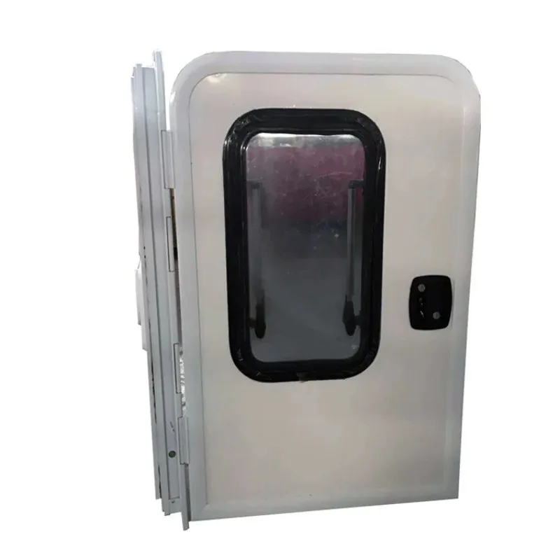 Hot New Products Aluminum Alloy RV Teardrop Door With External Window 620x1200mm Trailer Door
