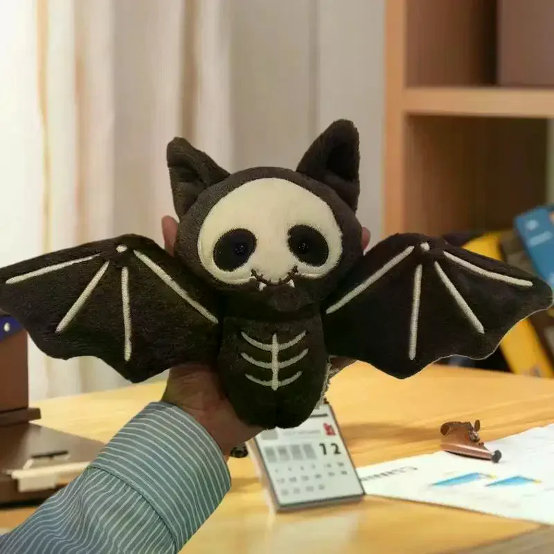 

Кавайный мягкий игрушечный брелок, мультяшная кукла-летучая мышь с черепом, подвеска в виде сумки, подвесное украшение для рюкзака, праздничный подарок на Хэллоуин