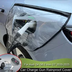 For Audi Q4 Q8 E-tron GT 2020-2025 Rainproof Dustproof EV Charger Guns Protect Electric Car New Energy Charging Port Rain Cover