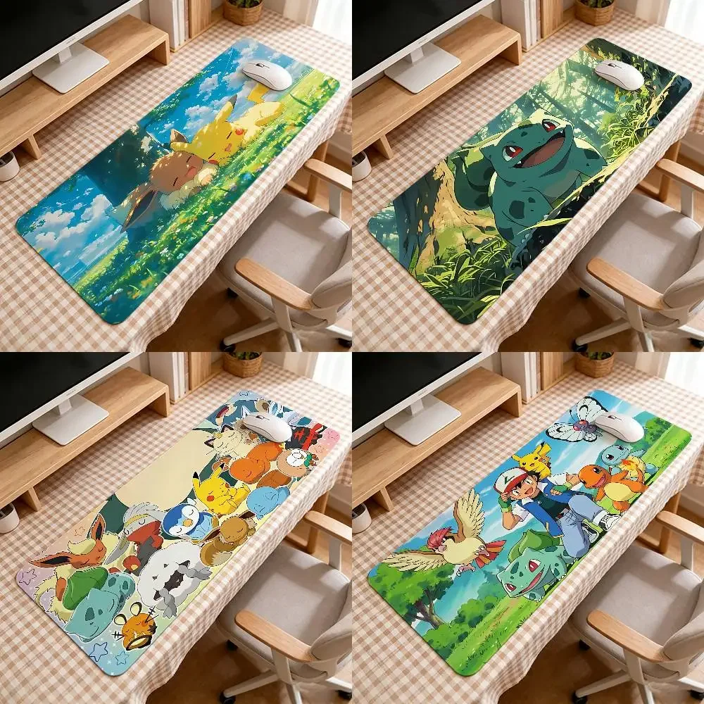 Anime-P-PokemonS Classic Mouse Pad Computer Mat Deskpad Laptop Keyboard Mat Office Large Landscape Mousepad