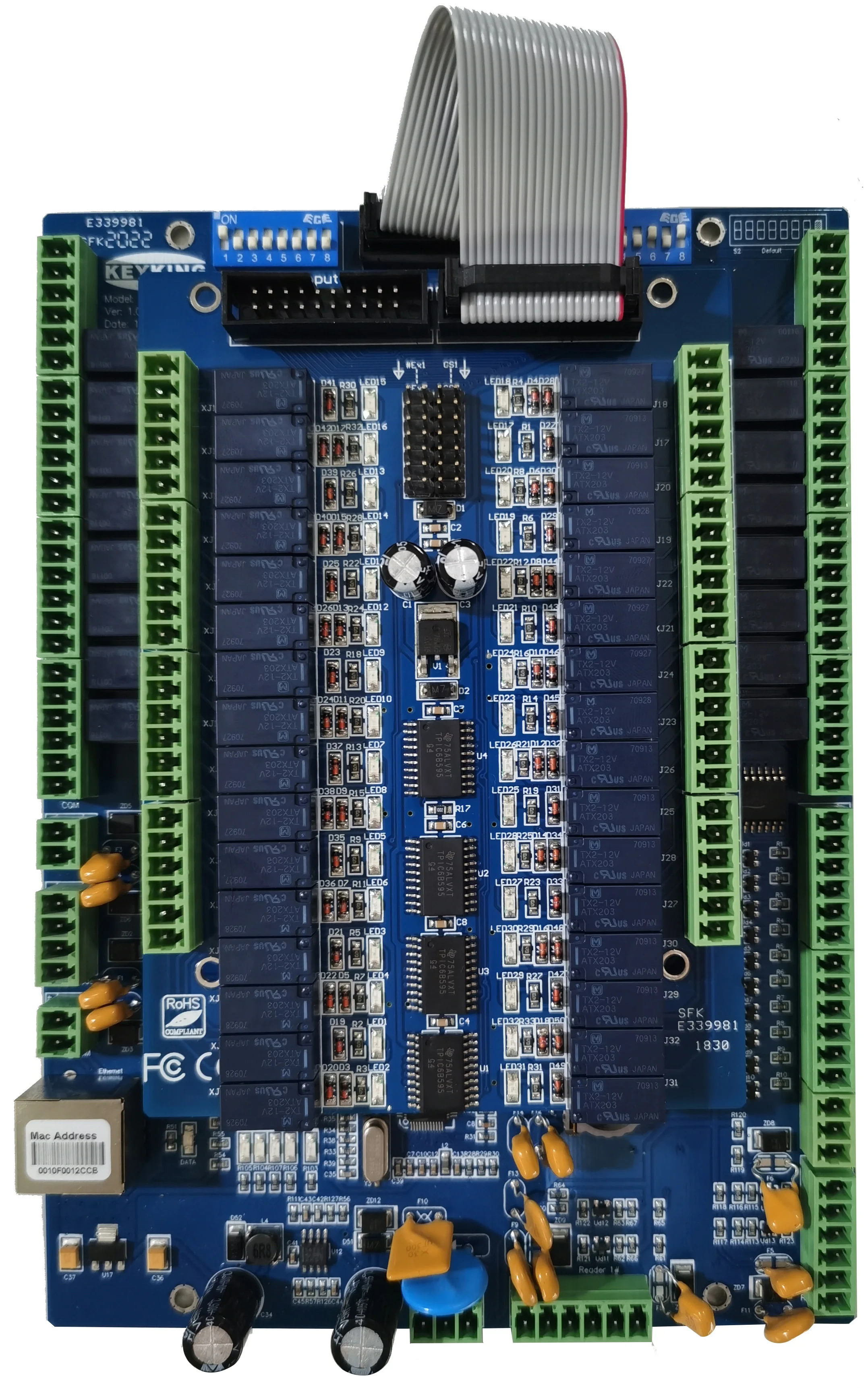 

KeyKingLift/Elevator controller, main board, TCP/IP enabled, 16 floors expandable to 128 floors in standard cabinet with SMPS12