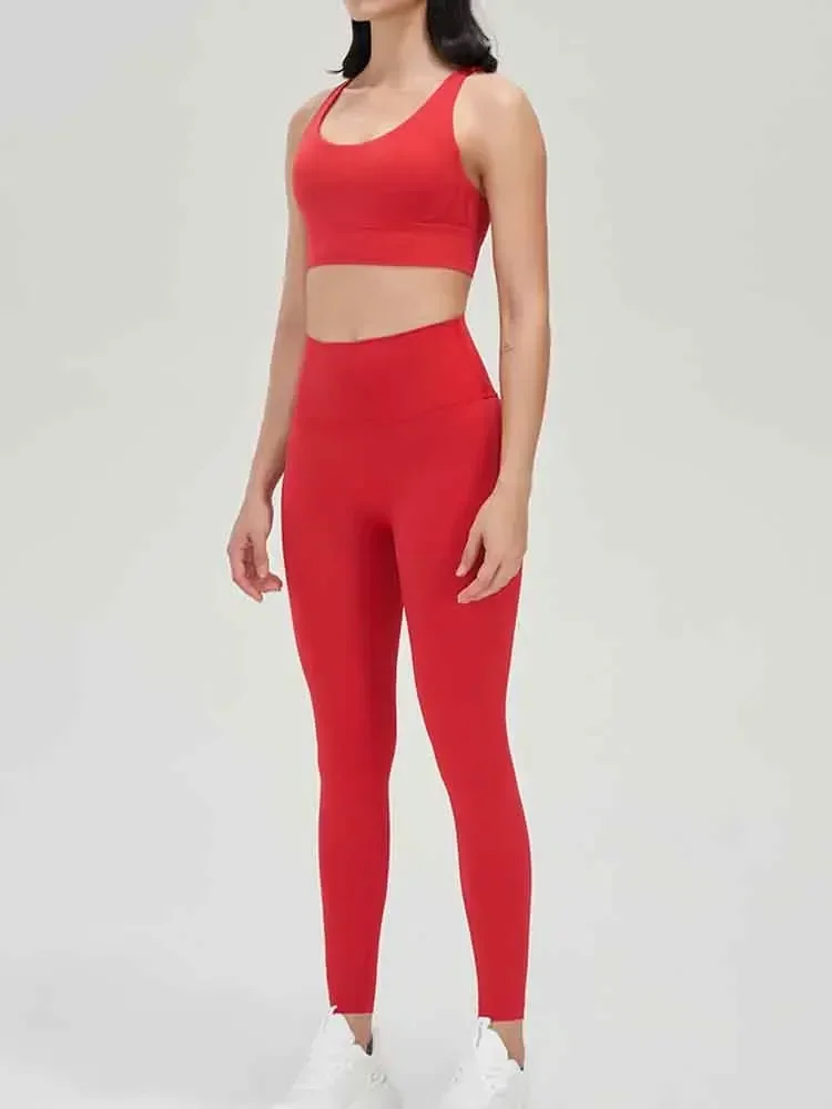 Dupla Face Lixamento Cruz Voltar Sports Bra, Yoga Bra, à prova de choque Reunidos, Fitness, Novo