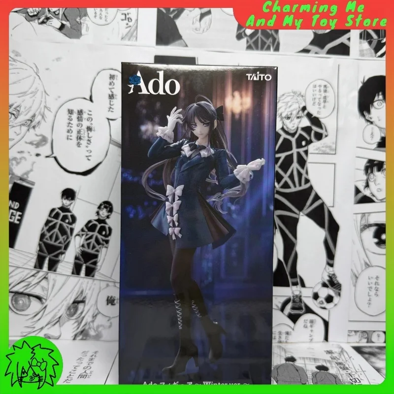 في المخزون حقيقية Ado × Round1 Ado النسخة الشتوية 18 سنتيمتر أنيمي الشكل سطح المكتب تمثال حلية جمع نموذج هدايا عيد الميلاد #3