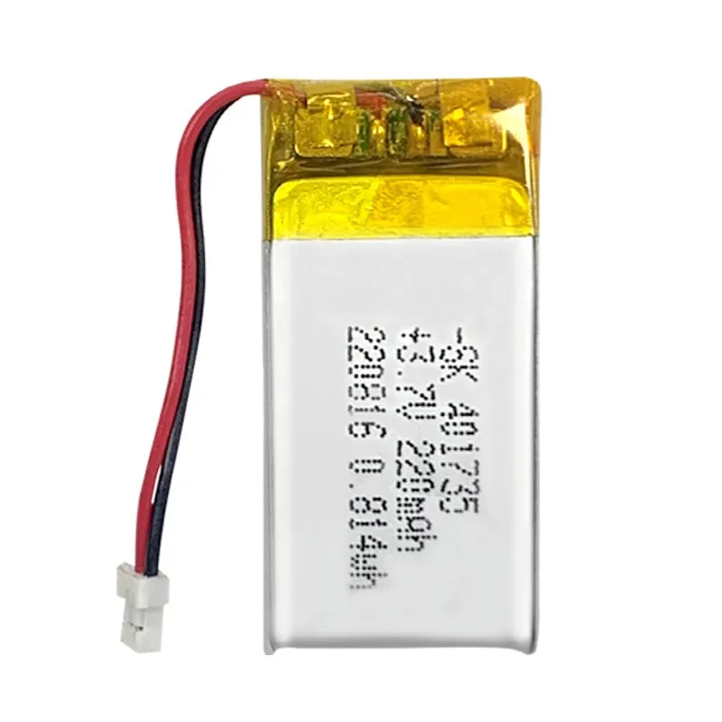 buy more will cheap 401735 factory wholesale 3.7V translator polymer lithium battery full capacity 220mAh voice recorder battery