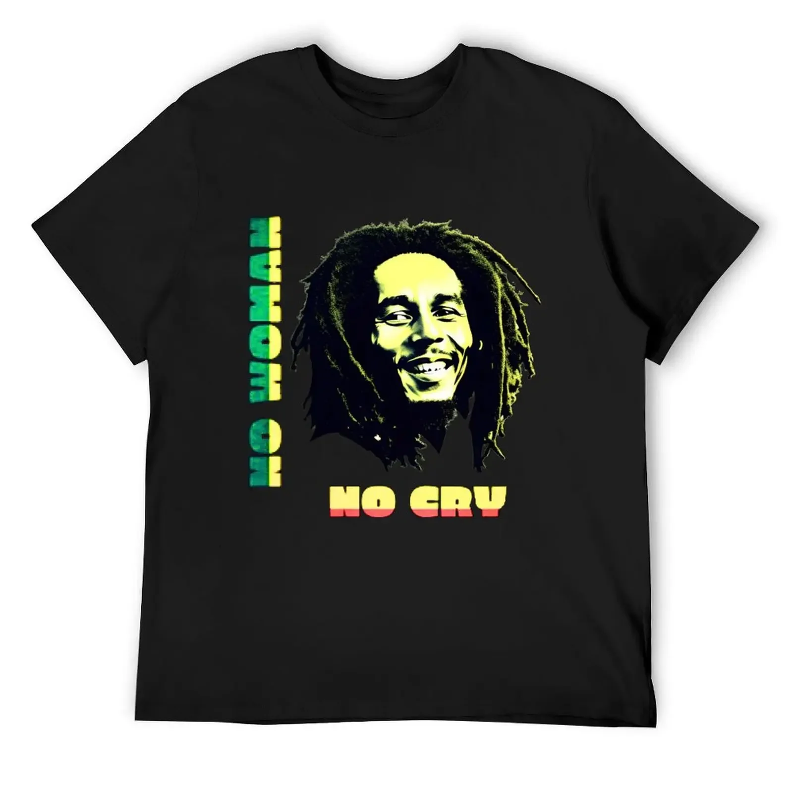 

NO WOMAN NO CRY - BOB MARLEY T-Shirt essential t shirt new edition Luxury man summer top men tshirt