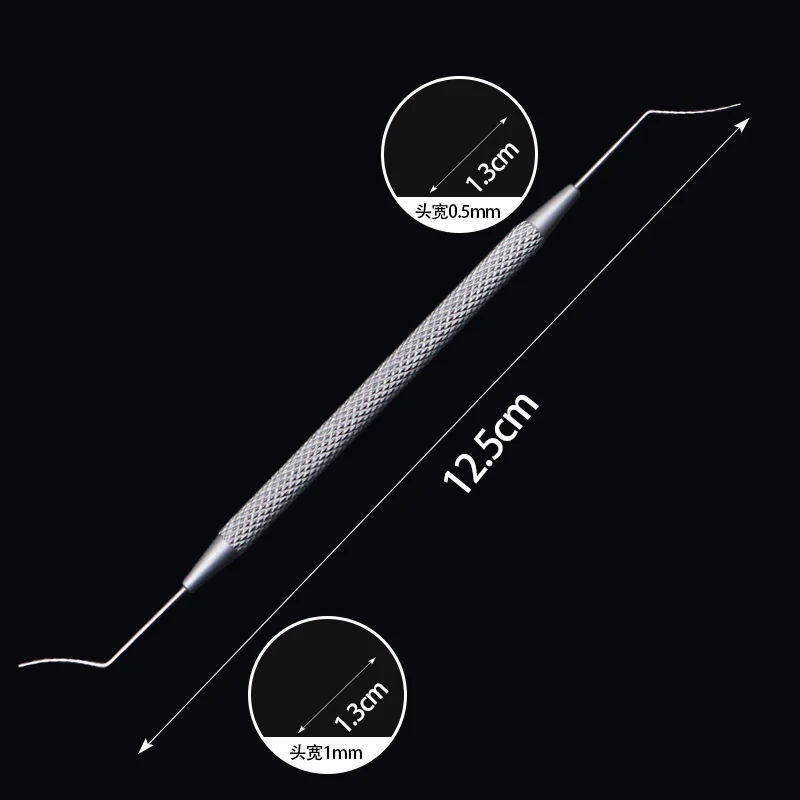 Strumenti microscopici Strumenti chirurgici in acciaio inossidabile a doppia testa a testa singola Restauratore dell'iride in cristallo di titanio