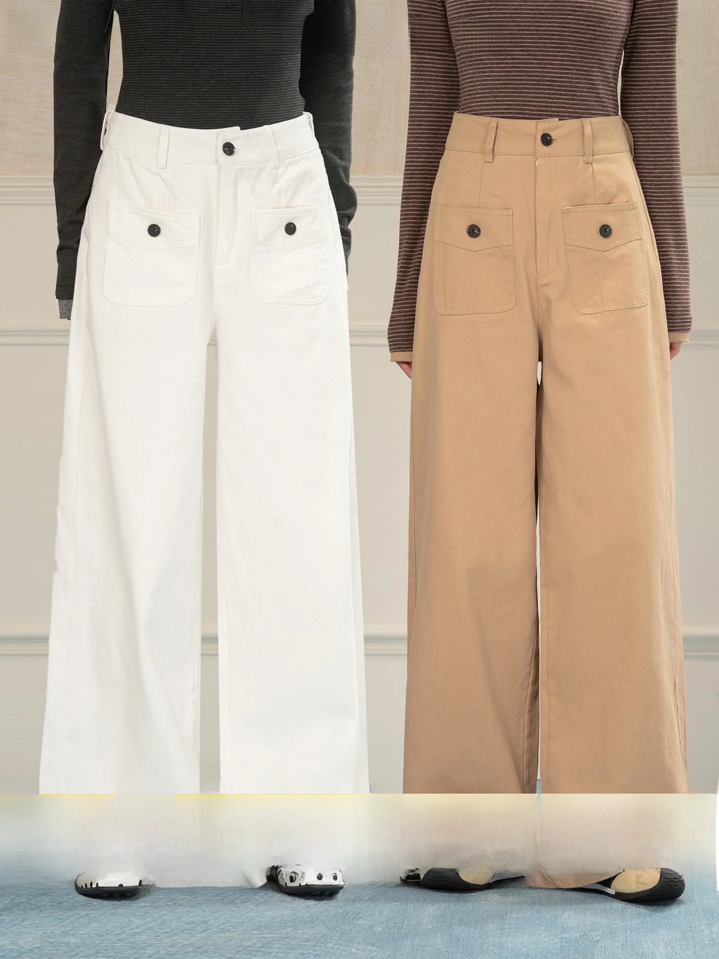 

Новые универсальные женские джинсы Heynew с высокой талией, прямые, повседневные, из денима, для ранней весны, утягивающие, в пол, на пуговицах, из хлопка