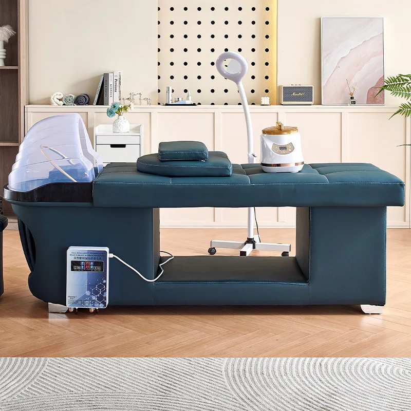 

High-end Trendy Shop Head Treatment Bed Beauty Massage Barber Shop Special Water Circulation Fumigation Integrated