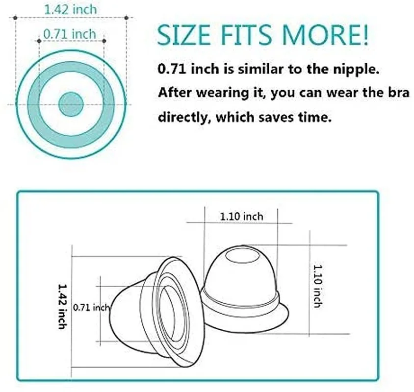 1Pair Silicone Nipple Aspirator Breast Shield Sucker Puller Nipple Correction Protector Treatment Redress Sex Toys For Women