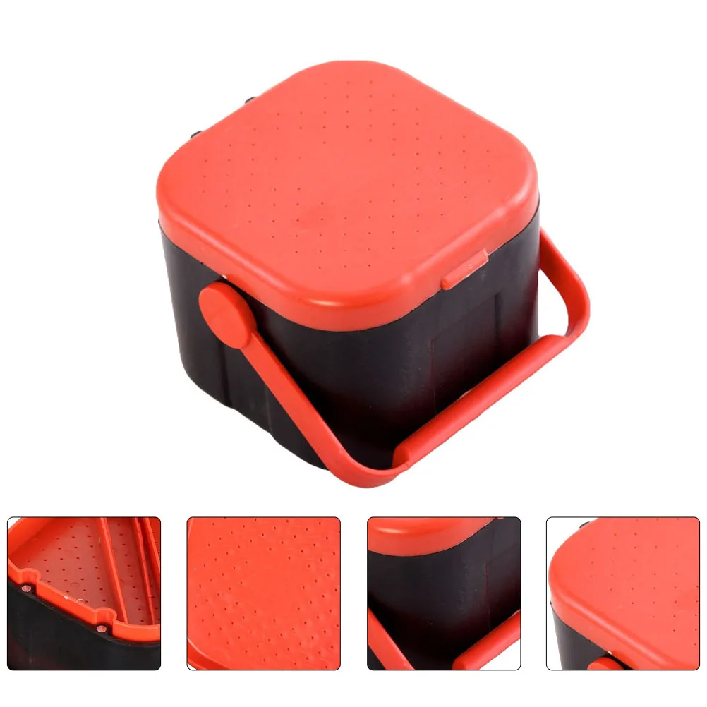 

2 Pcs Worm Box Live Container Bait Bucket Containers Outdoor Baitbox Boxes Fishing Holder Small Baby