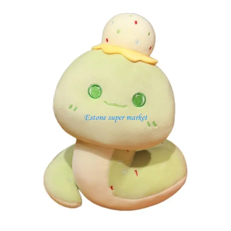 

090B Cartoon Snake Toy Chinese New Year Cartoon Plush Toy Snake Fun Stuffed Animal Throw Pillow Party Gift Handcrafts Snake