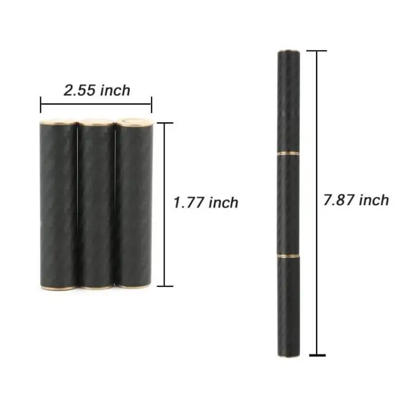 EDC Fidget Spinner Zappeln Spielzeug Stress Relief Für Erwachsene Magnetische Metall Carbon Faser Drei-abschnitt Stick Rotierenden Kreative geschenk