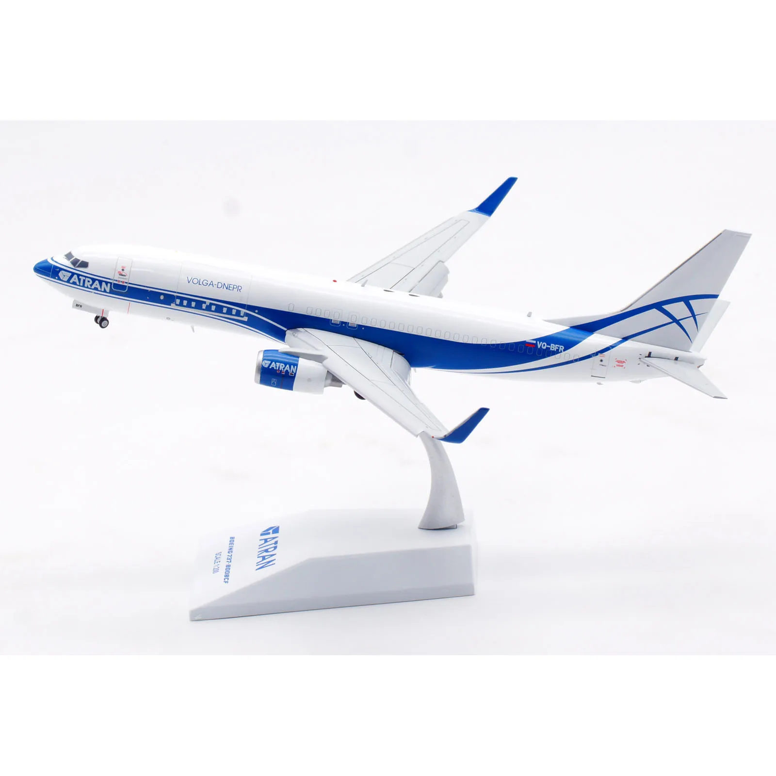 

LH2320A Alloy Collectible Plane Gift JC Wings 1:200 ATRAN-Aviatrans Cargo Boeing 737-800 Diecast Aircraft Model VQ-BFR Flap Down