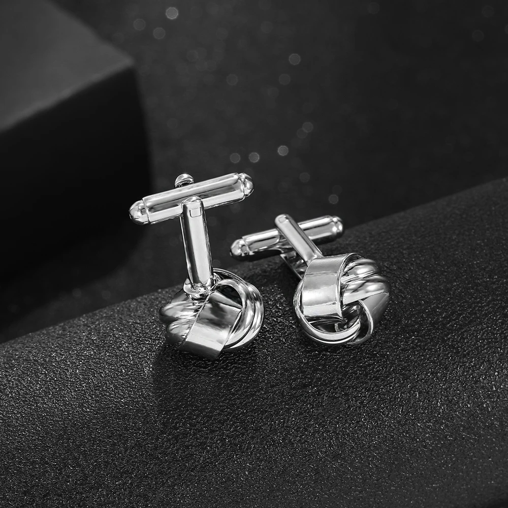 Herren Knoten Manschetten knöpfe Pistole schwarz vergoldet versilbert Edelsteine für Hemd Anzug Smoking Bluse Accessoires Schmuck – Detail 7